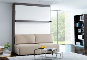 Łóżko chowane w szafie z sofą-product-image